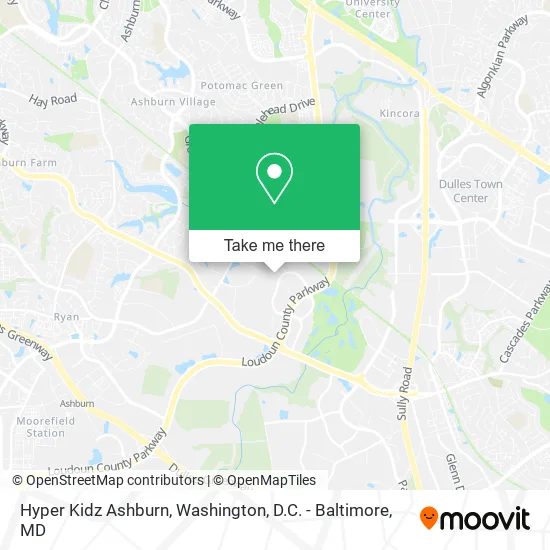 Hyper Kidz Ashburn map