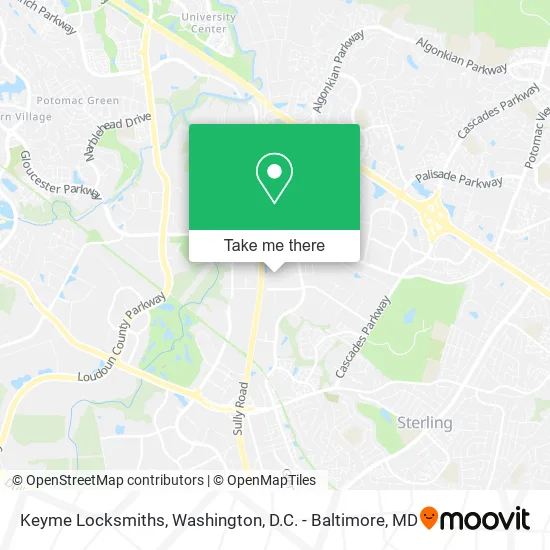 Keyme Locksmiths map