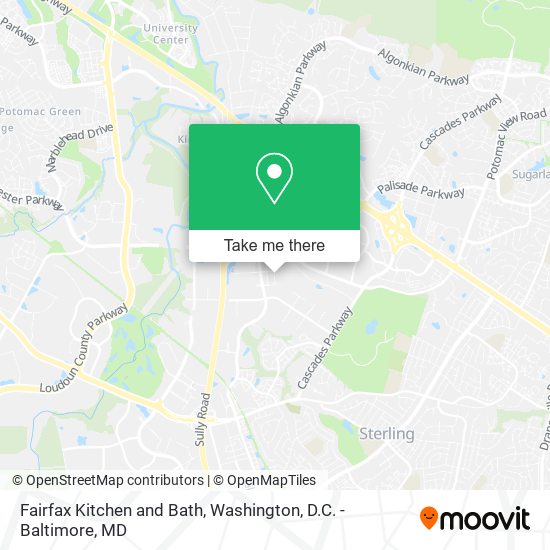 Fairfax Kitchen and Bath map