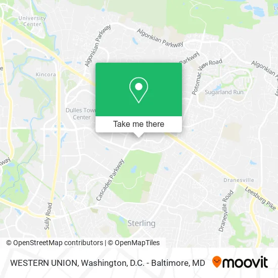 WESTERN UNION map