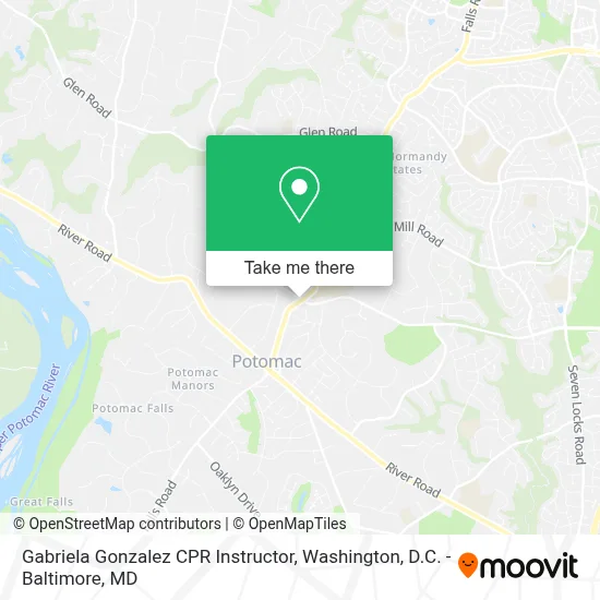 Gabriela Gonzalez CPR Instructor map