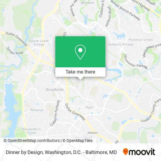 Dinner by Design map