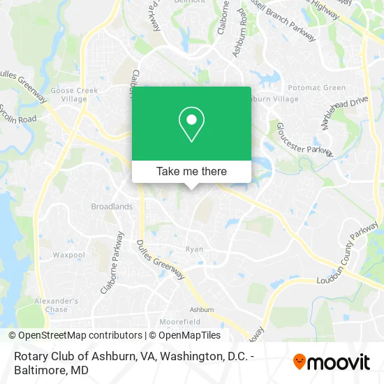 Rotary Club of Ashburn, VA map