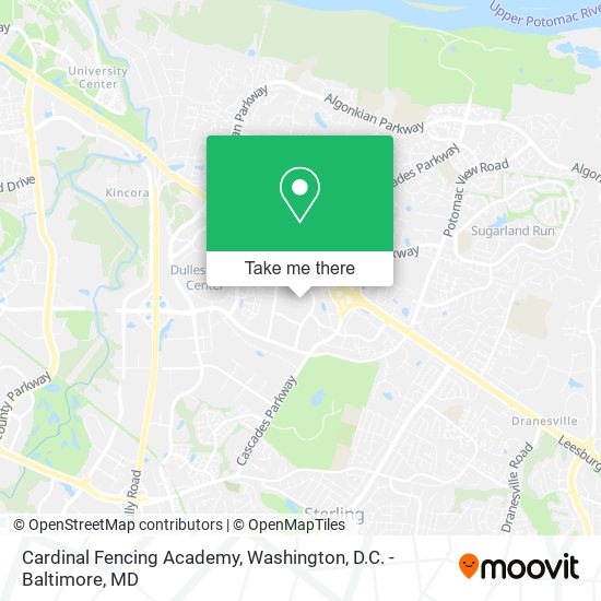 Mapa de Cardinal Fencing Academy
