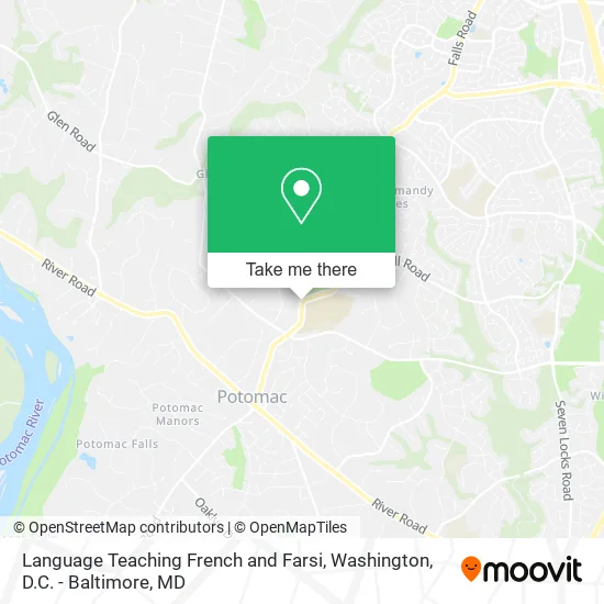 Language Teaching French and Farsi map
