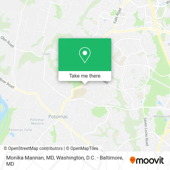 Monika Mannan, MD map