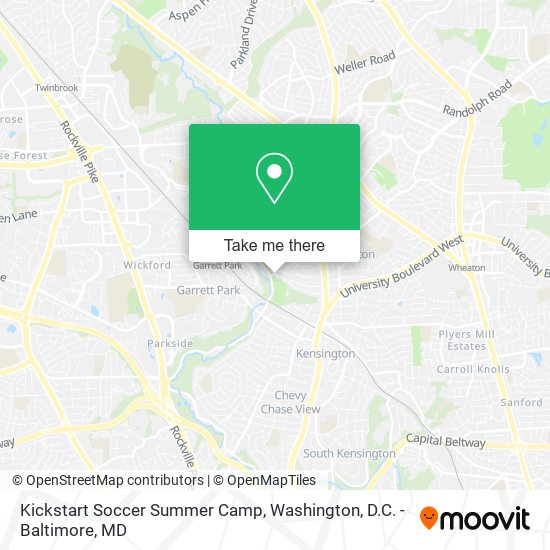 Kickstart Soccer Summer Camp map