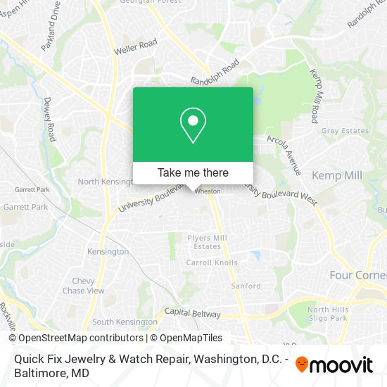 Mapa de Quick Fix Jewelry & Watch Repair