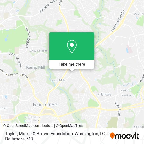 Taylor, Morse & Brown Foundation map