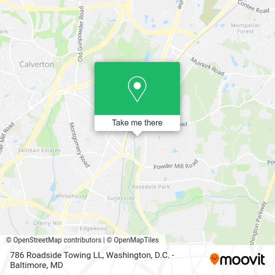 786 Roadside Towing LL map