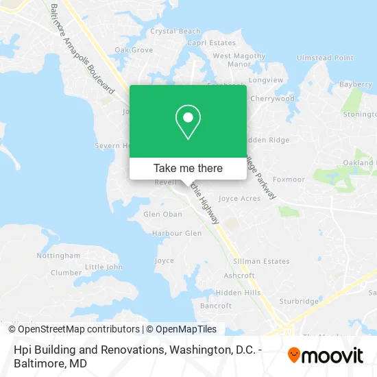 Hpi Building and Renovations map