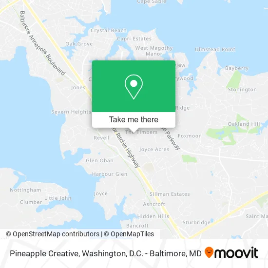 Pineapple Creative map