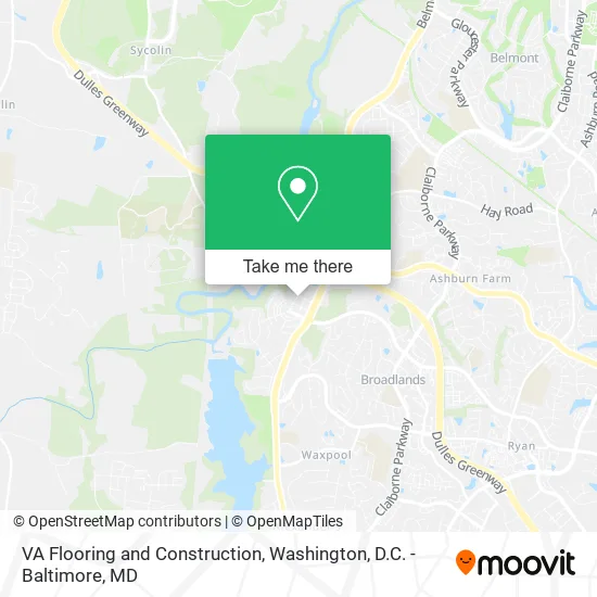 VA Flooring and Construction map
