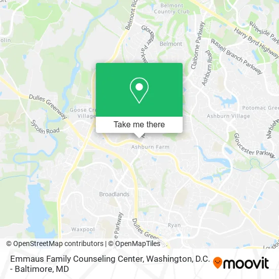 Mapa de Emmaus Family Counseling Center
