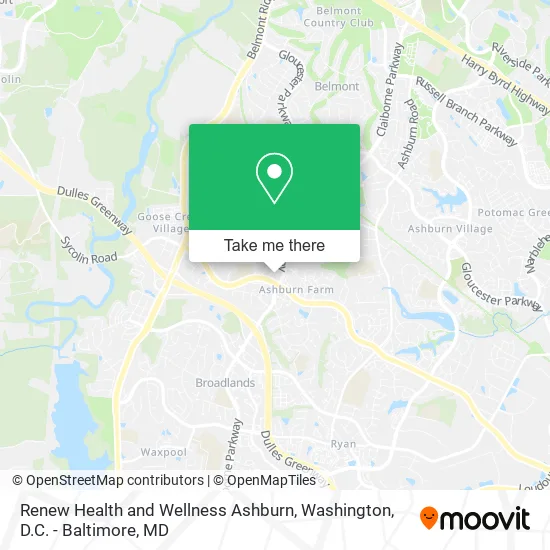 Mapa de Renew Health and Wellness Ashburn
