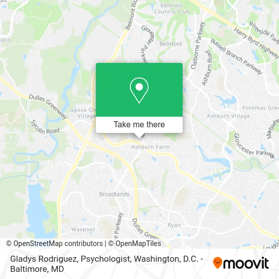 Gladys Rodriguez, Psychologist map