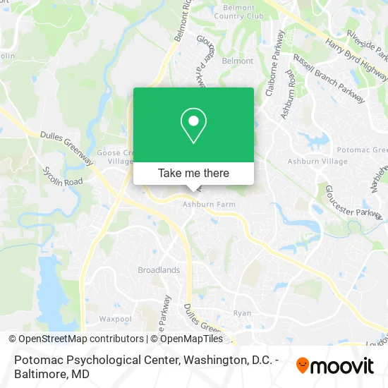 Potomac Psychological Center map