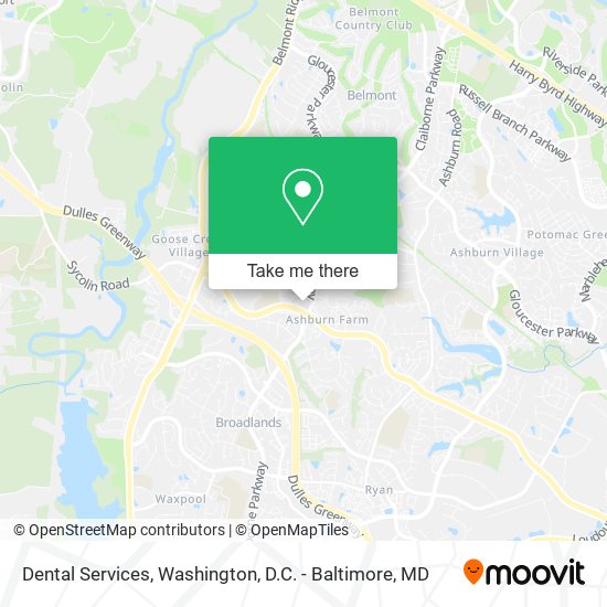Dental Services map