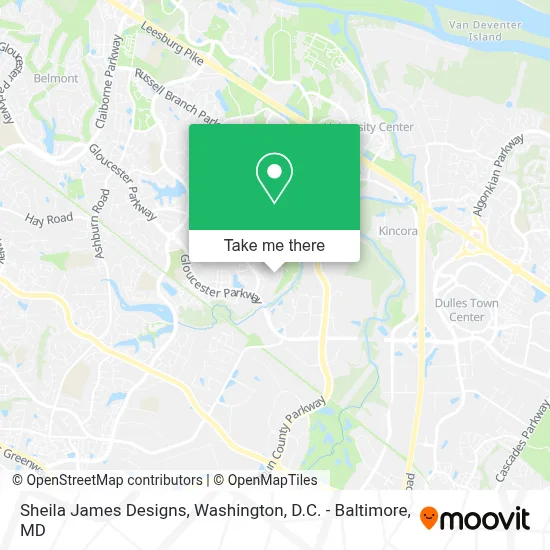 Sheila James Designs map