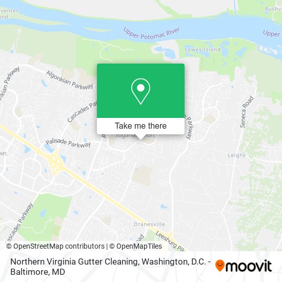 Northern Virginia Gutter Cleaning map