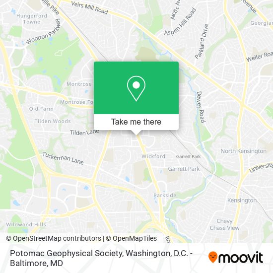 Mapa de Potomac Geophysical Society