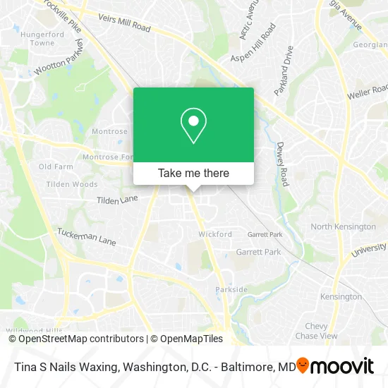 Tina S Nails Waxing map