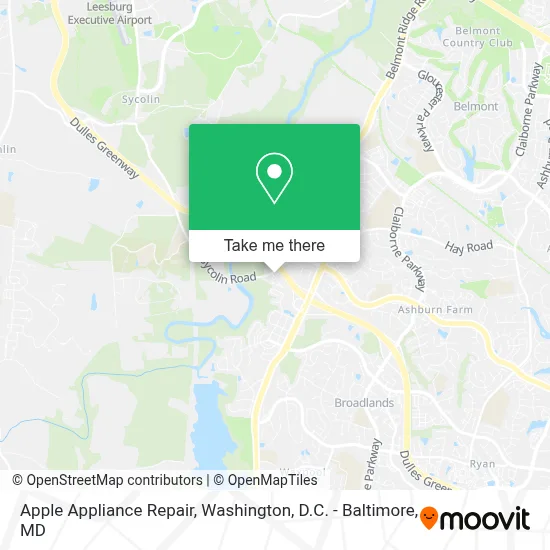 Apple Appliance Repair map