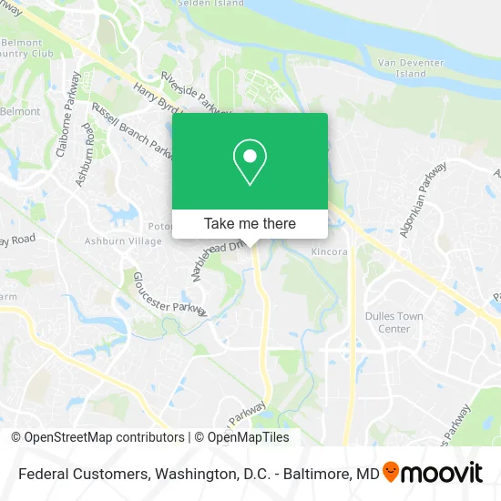 Federal Customers map