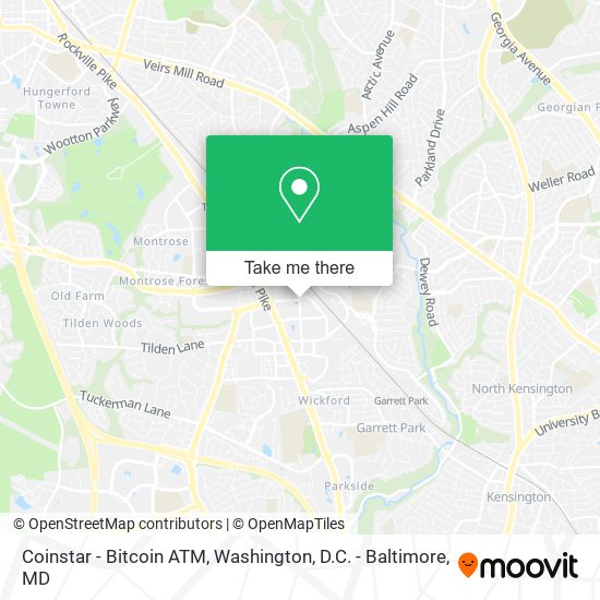 Mapa de Coinstar - Bitcoin ATM