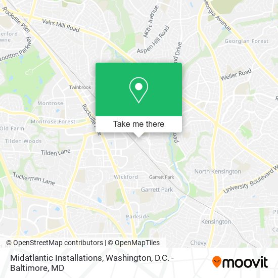 Midatlantic Installations map