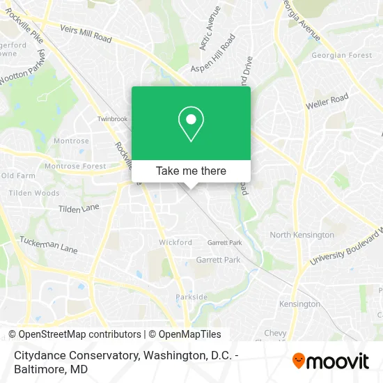 Citydance Conservatory map