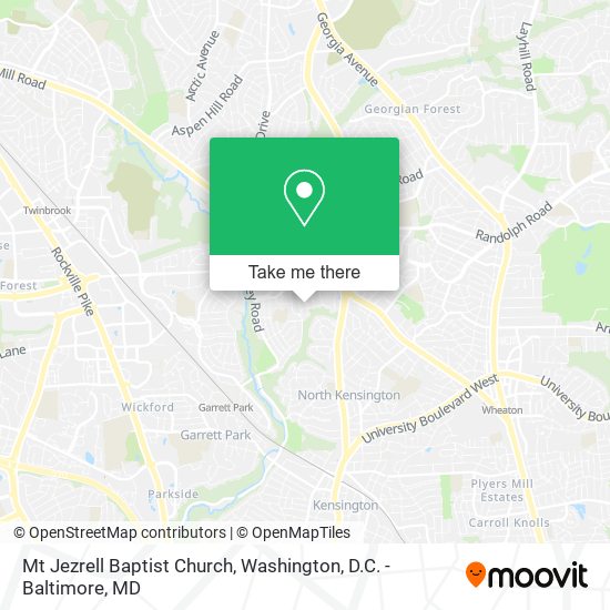 Mt Jezrell Baptist Church map