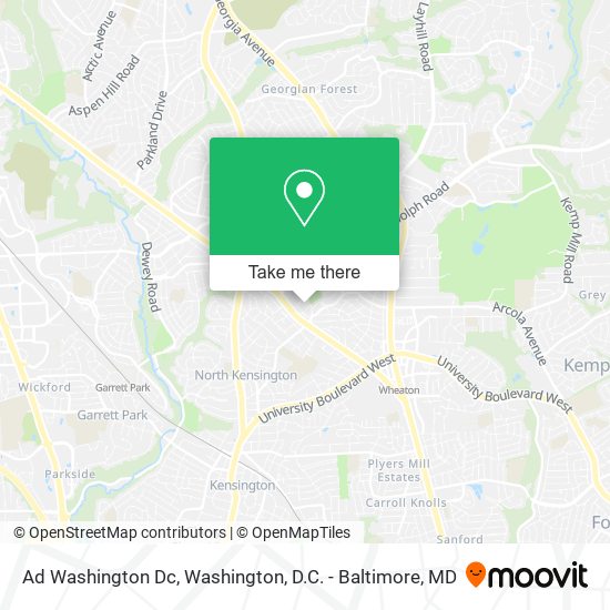 Mapa de Ad Washington Dc
