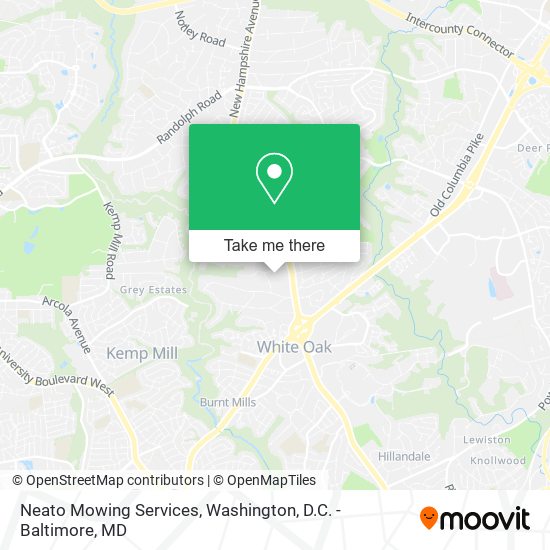 Neato Mowing Services map