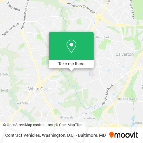 Contract Vehicles map