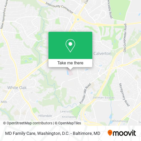 MD Family Care map