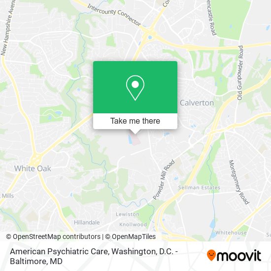 Mapa de American Psychiatric Care