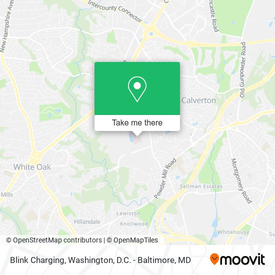 Blink Charging map