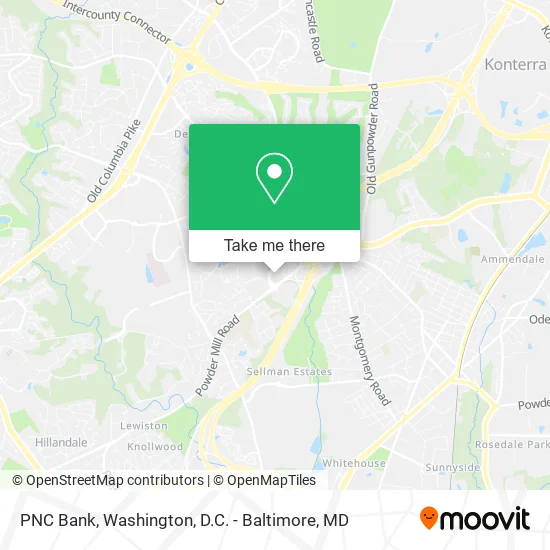 PNC Bank map