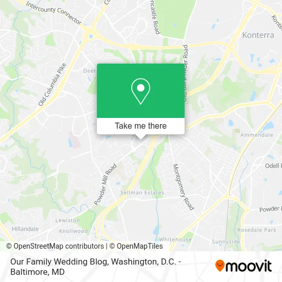 Our Family Wedding Blog map