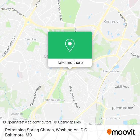 Refreshing Spring Church map