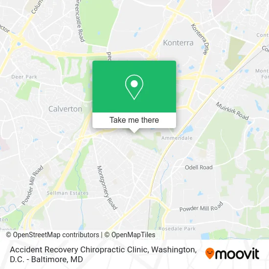 Accident Recovery Chiropractic Clinic map