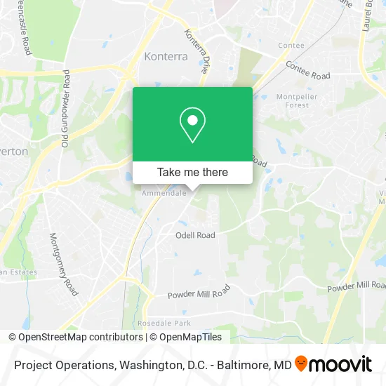 Project Operations map