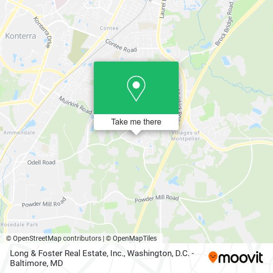 Long & Foster Real Estate, Inc. map