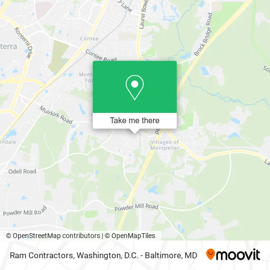 Ram Contractors map