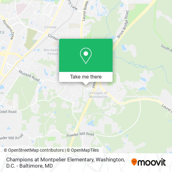 Champions at Montpelier Elementary map