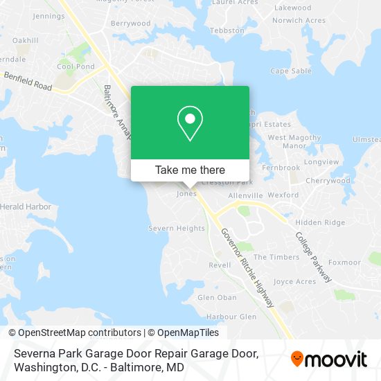 Severna Park Garage Door Repair Garage Door map