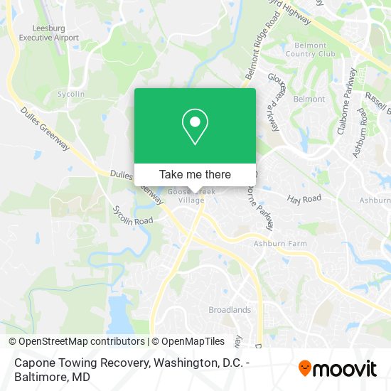 Capone Towing Recovery map