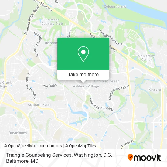 Triangle Counseling Services map
