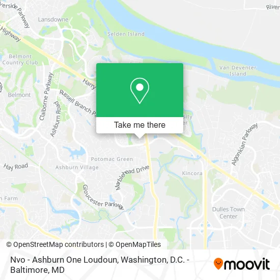 Nvo - Ashburn One Loudoun map
